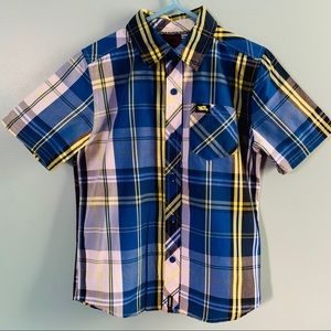 TONY HAWK Boy’s Plaid Button Down Shirt SZ 7X